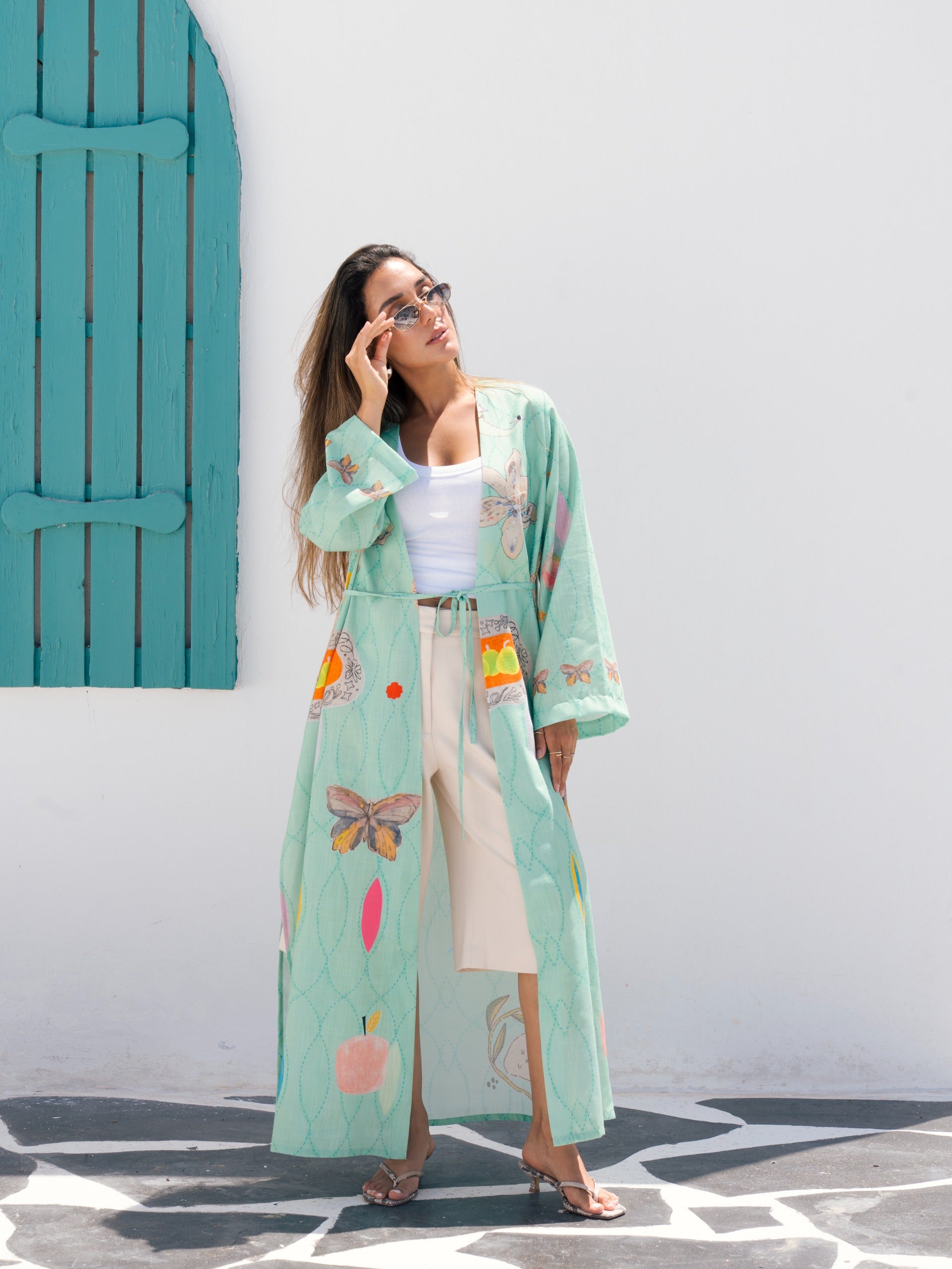 Occean breeze kimono
