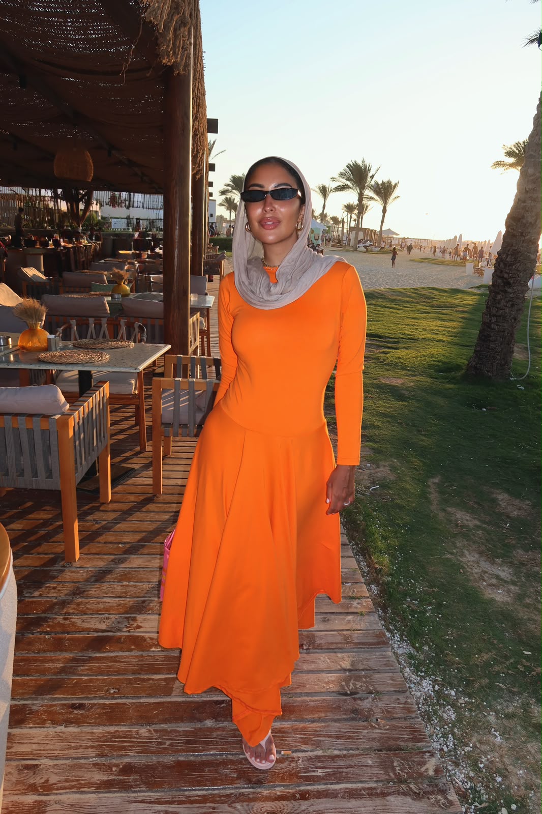 Beach Dress Orange