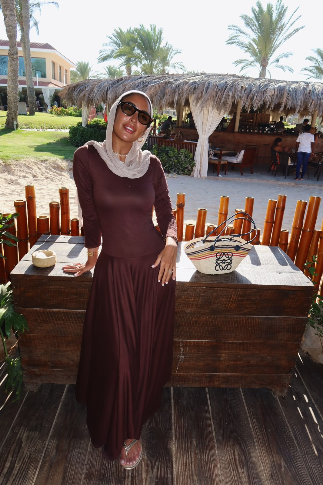 Beach Dress Brown