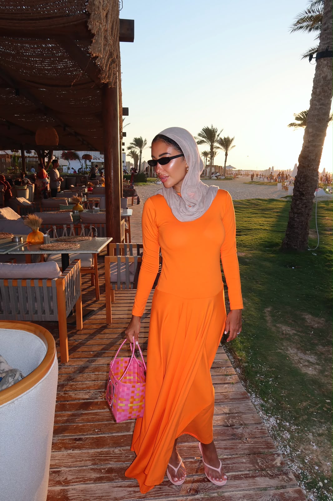 Beach Dress Orange