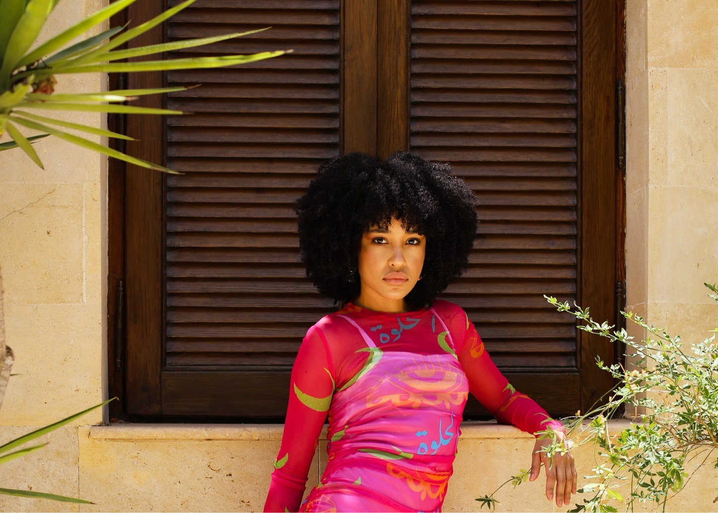 ROYA TOP in fuchsia
