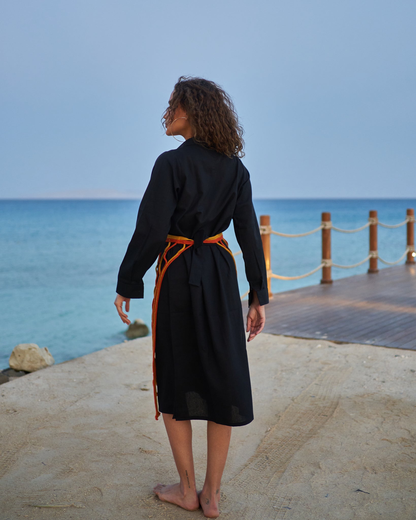 Shadwan شدوان - Black with Orange Net