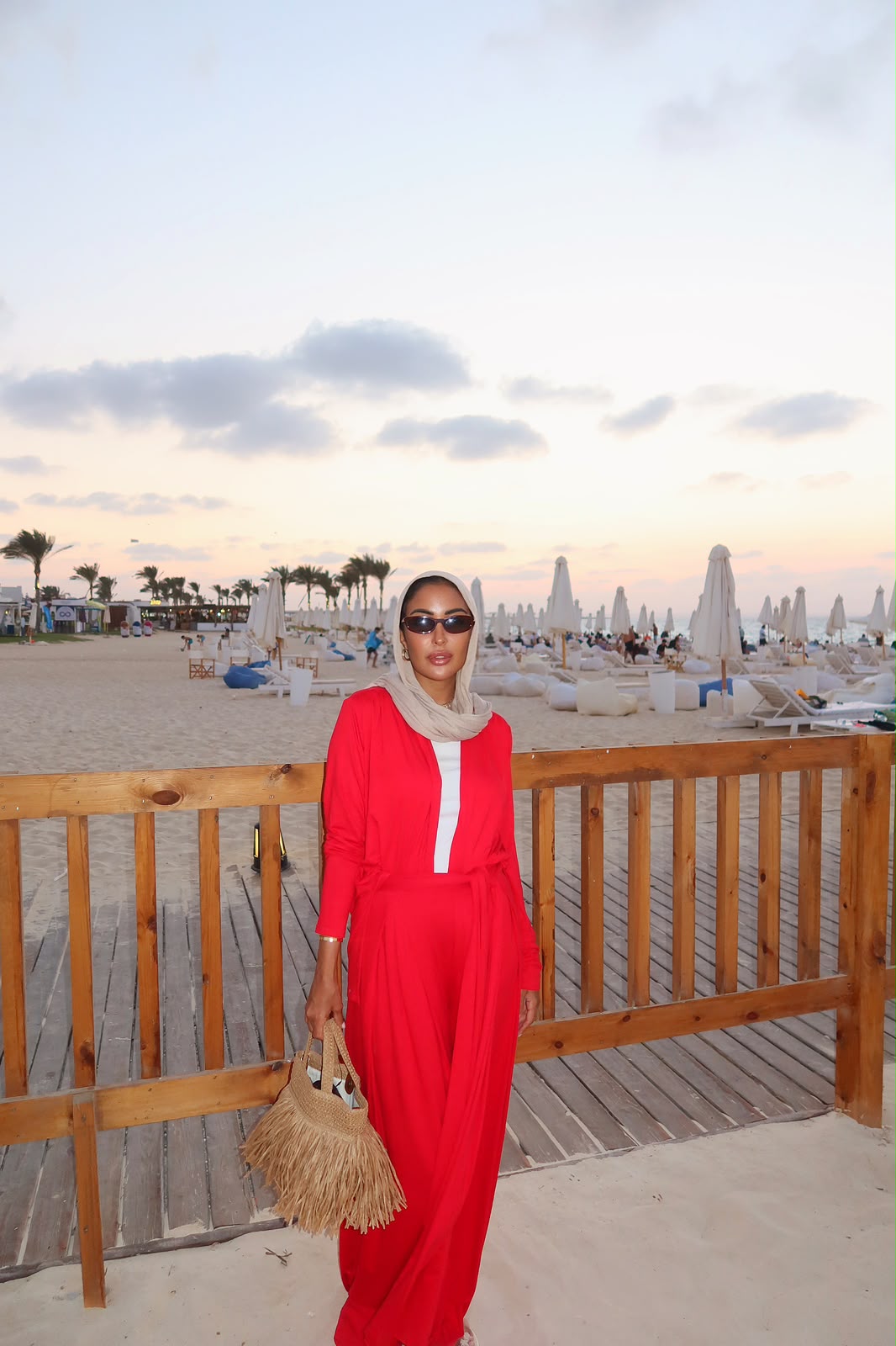 Beach set red