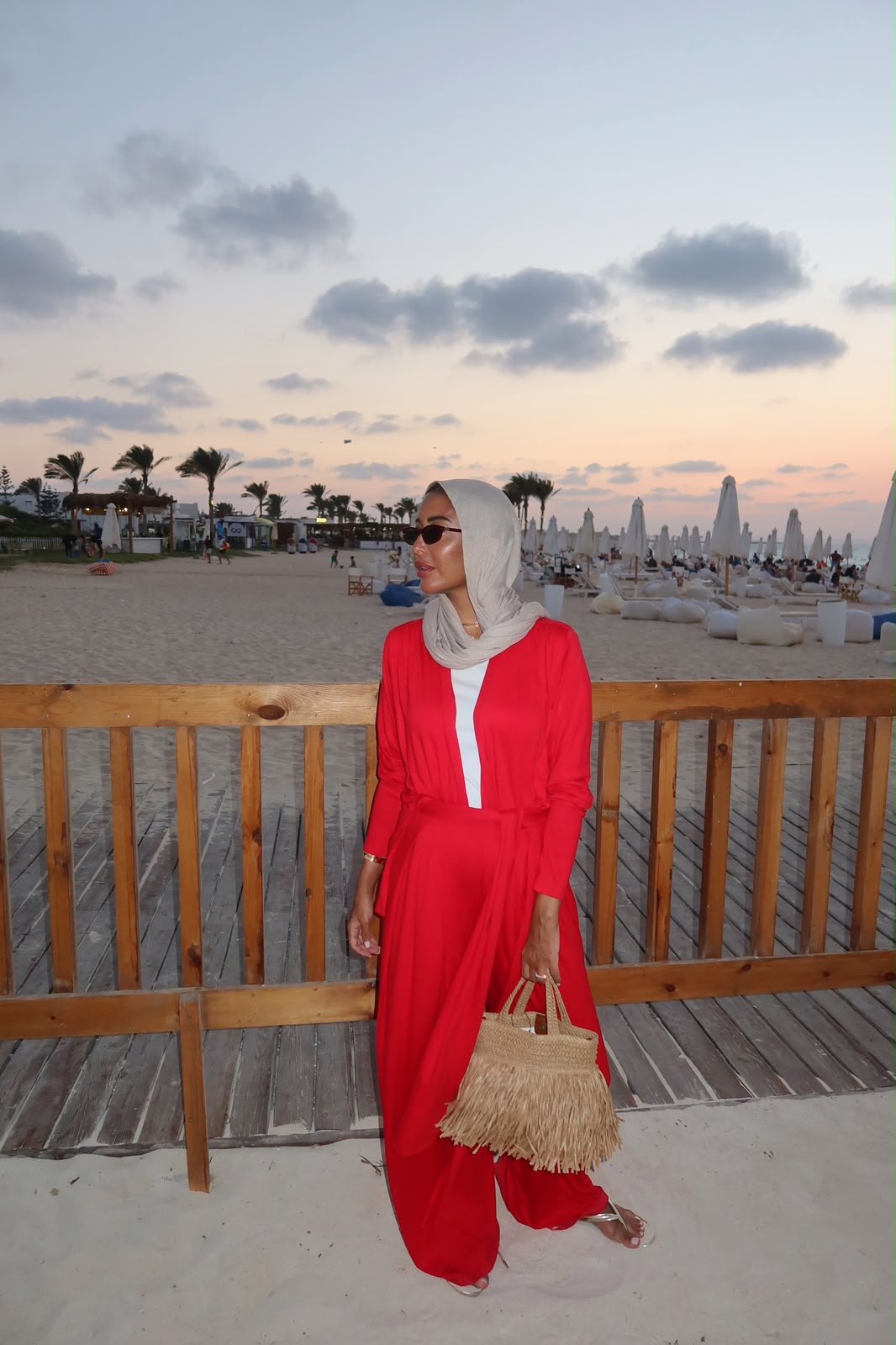 Beach set red