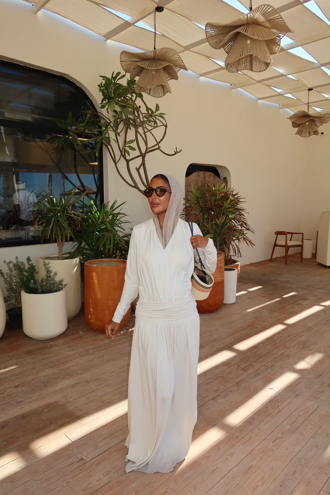 Dressed in cream