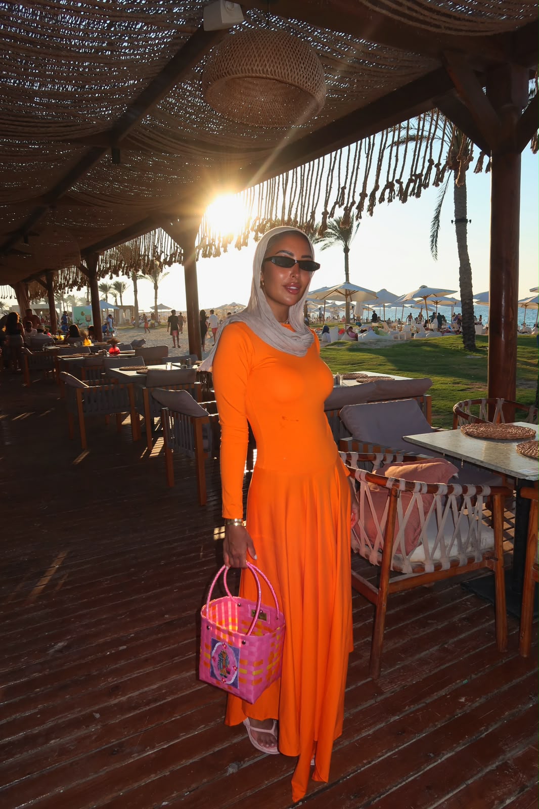 Beach Dress Orange