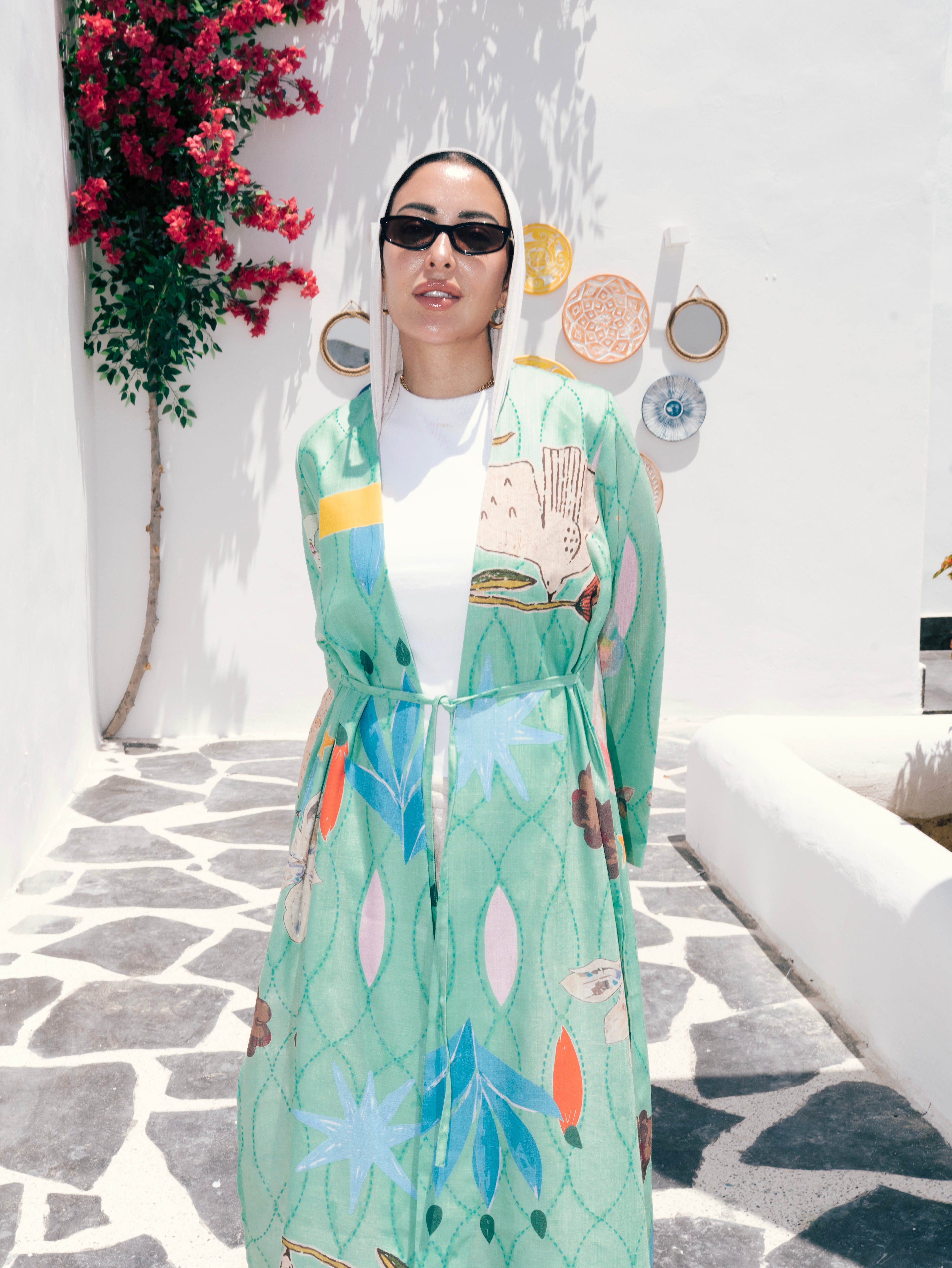 Occean breeze kimono