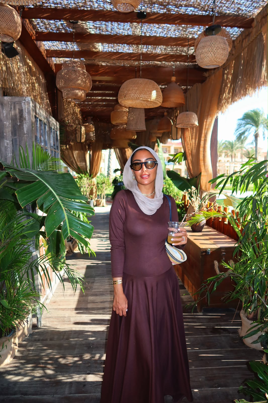 Beach Dress Brown