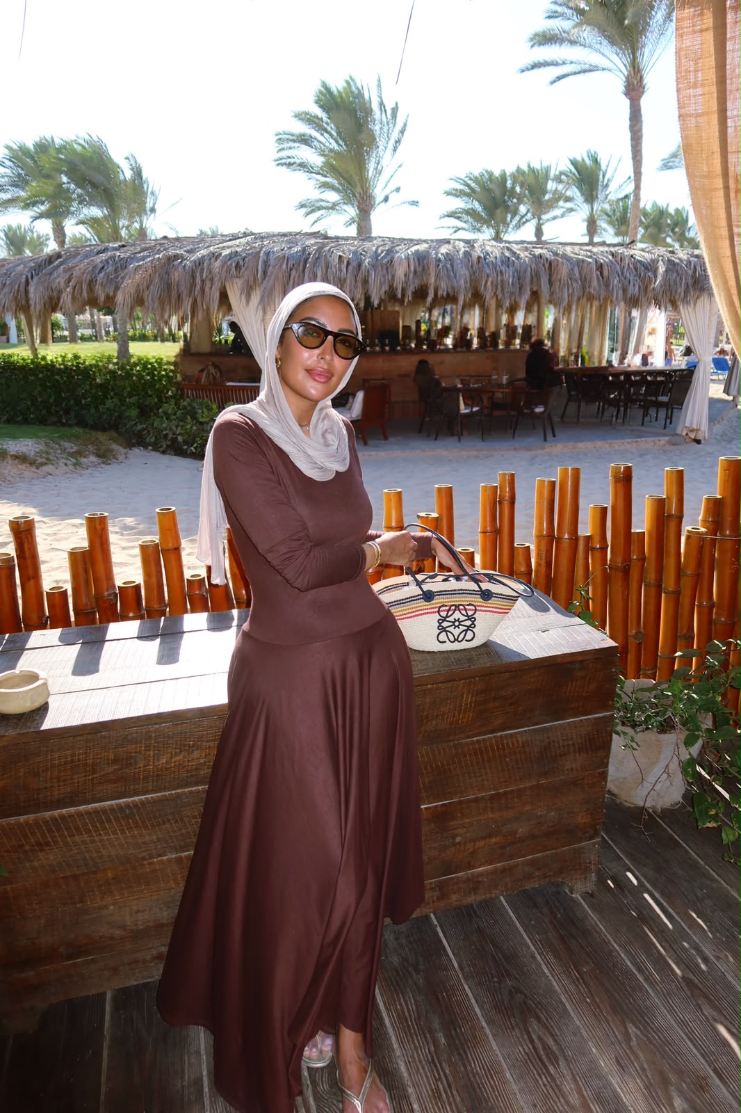 Beach Dress Brown