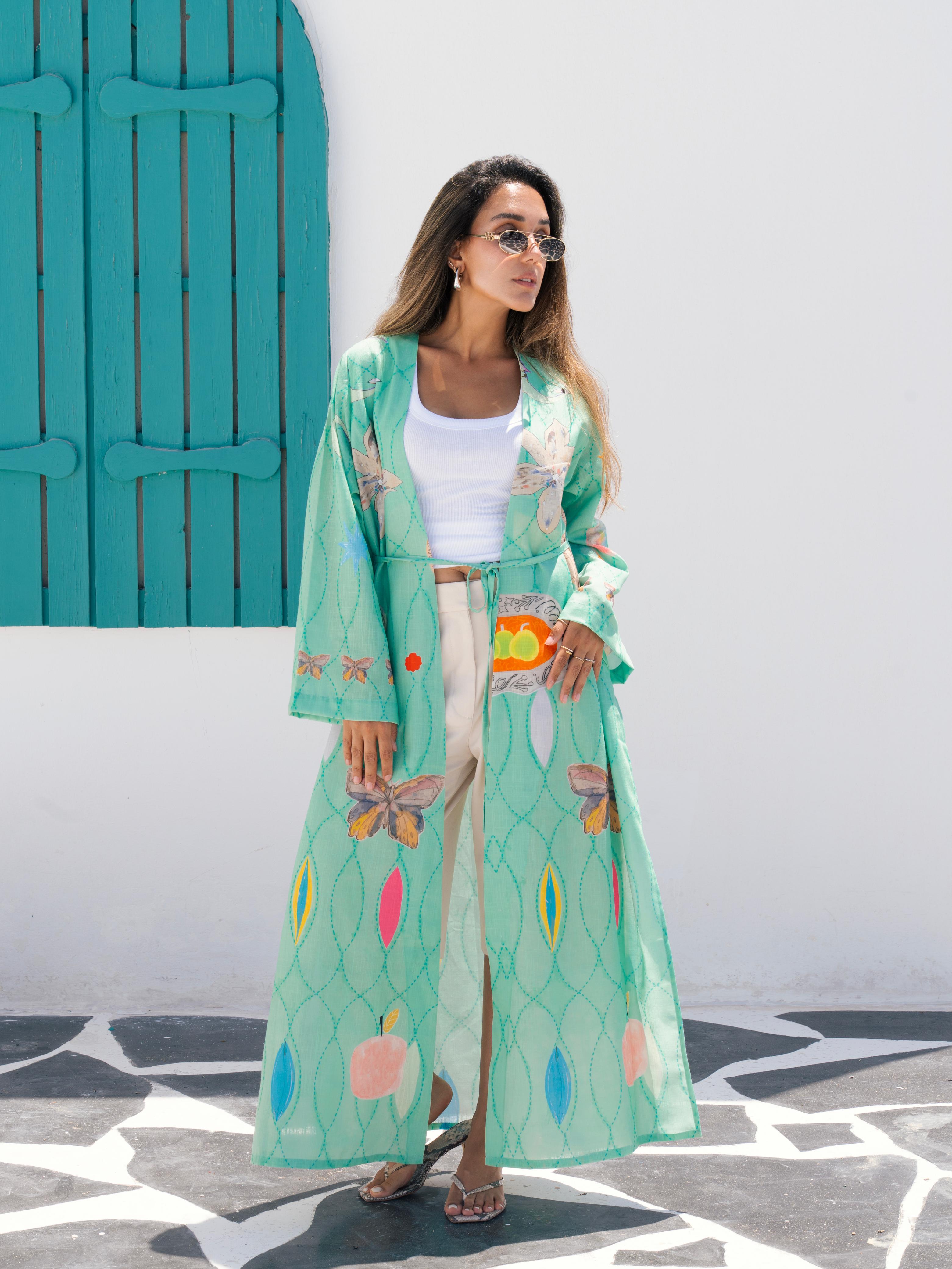 Occean breeze kimono