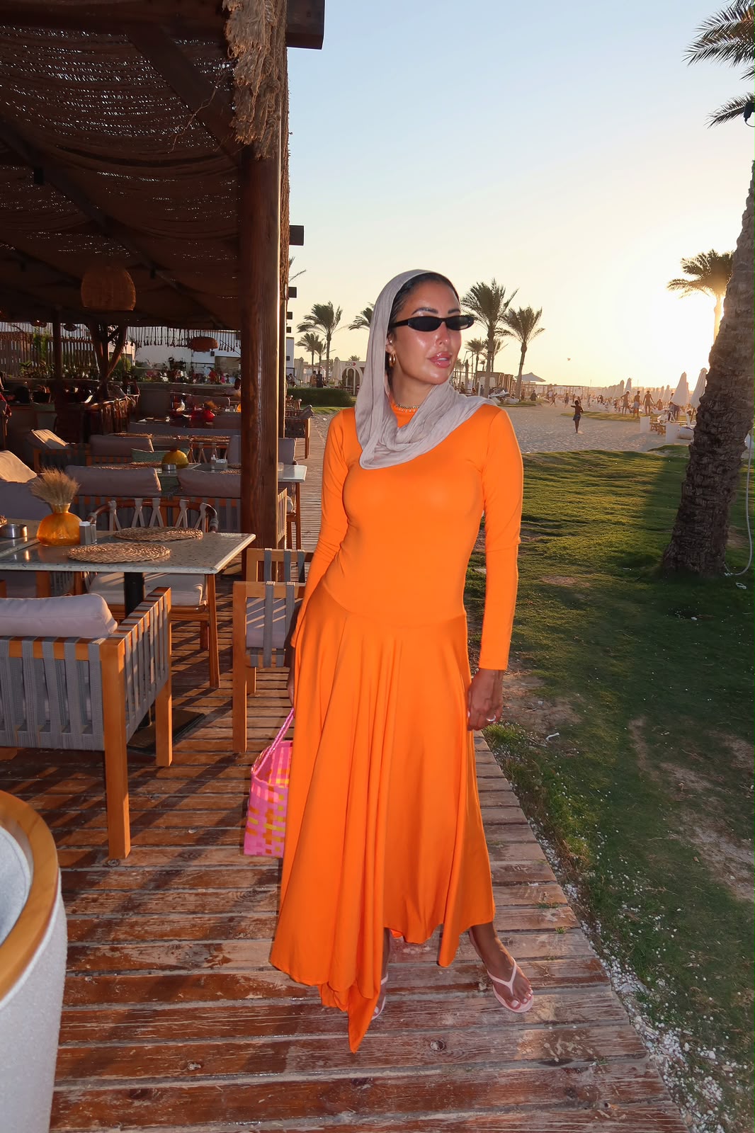 Beach Dress Orange