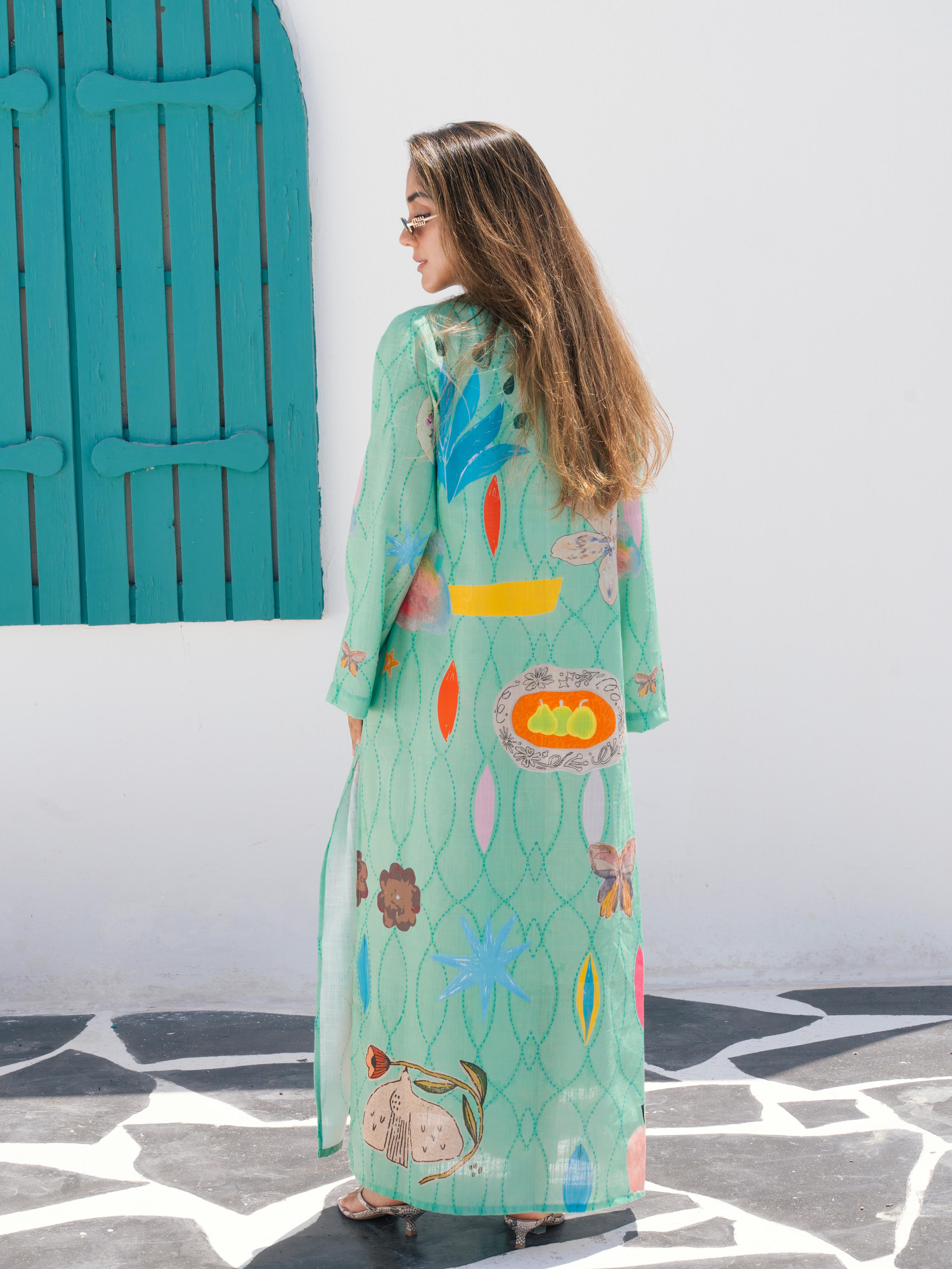 Occean breeze kimono