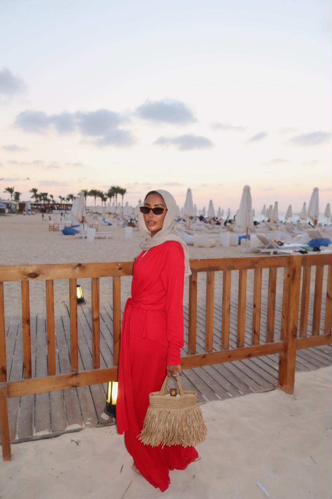 Beach set red