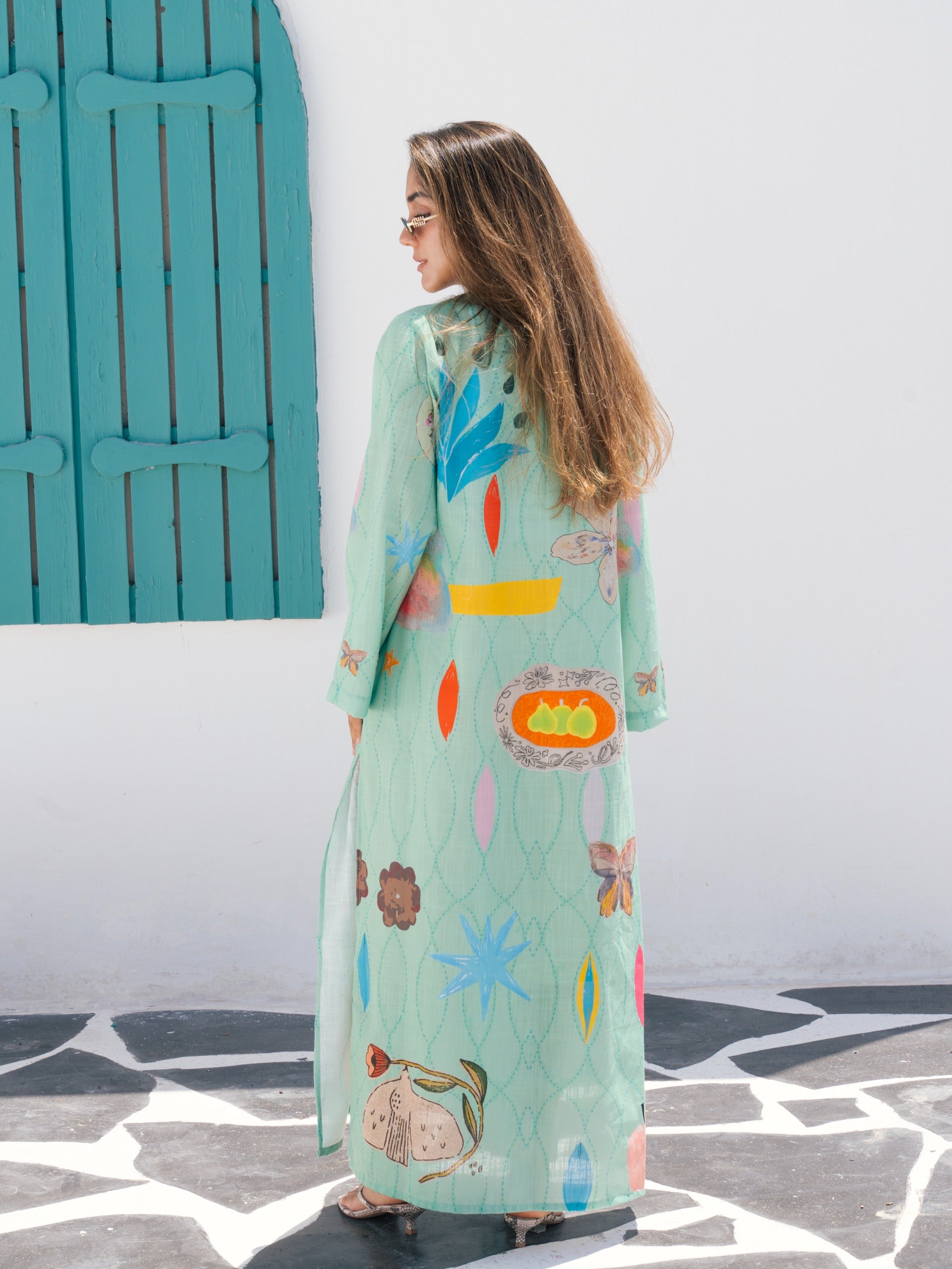 Occean breeze kimono